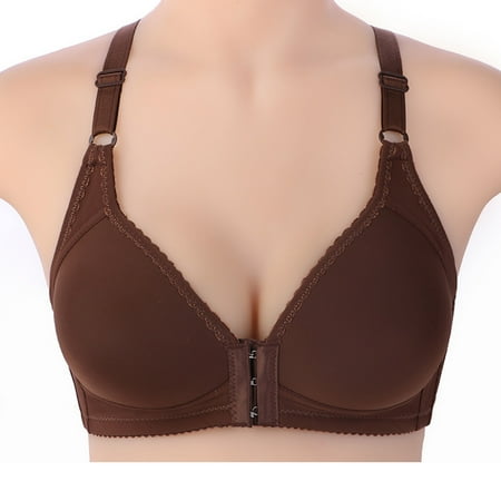 

Azrian Womens Plus Size Bras Women Bras Lace Comfortable Breathable Exhaust Base Non-Steel Ring Non-Magnetic Buckle Beauty Back Underwear 2023 Deals on Sale