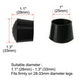 thumbnail image 2 of Unique Bargains Rubber Leg Cap End Tip Furniture Feet Protector 25mm 1" Inner Dia 2Pcs, 2 of 7