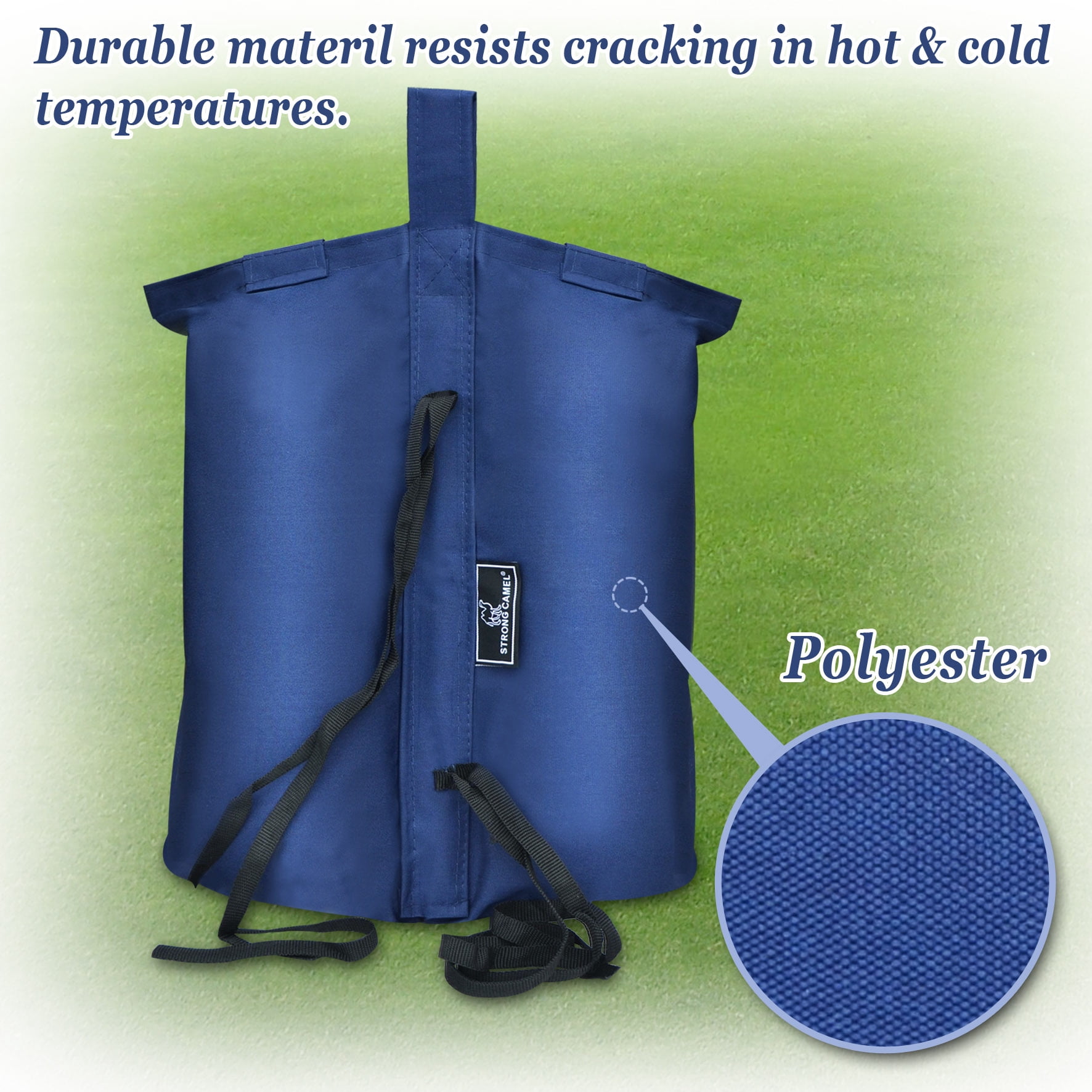 Sunrise 4 PC Weight Bag for Outdoor Patio Pop Up Canopy Wedding Party Tent (Blue)