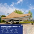 thumbnail image 5 of Tarps Now Waterproof Canvas Tarp - 12’ x 24’ Heavy-Duty Tarp Cover (Tan), 5 of 9