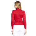 thumbnail image 3 of Blusa Para Mujer Lisa Básica Manga Larga y Cuello Alto Color Rojo Cómoda 330703 rojo G Incógnita 330703, 3 of 5
