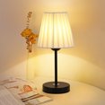 thumbnail image 7 of Minimalist Bedside Table Lamp with Fabric Shade, Soft Light Bedroom Lamp, Living Room, Children's Room, Dorm Room Lighting, 7 of 7