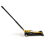 Naipo 3 Ton Low Profile Floor Jack, Dual Piston Hydraulic Pump, Heavy Duty All Steel Construction, Lifting Range 2.8-19.7, Use for Car, SUV, Mini RV, Light Truck, Yellow