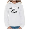 thumbnail image 1 of Awkward Styles Women's Mother Of Cats Fun Graphic Hoodie Tops Pet Lover Gift, 1 of 4