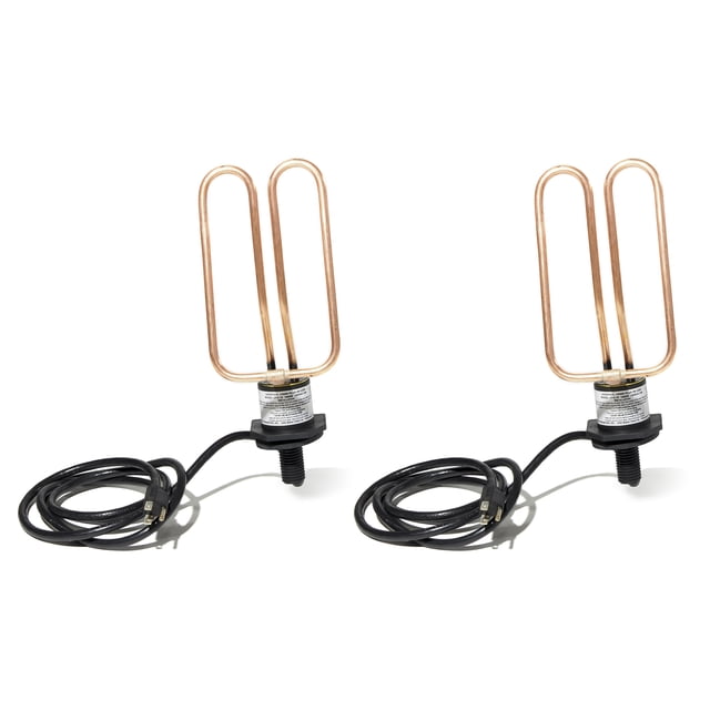 Farm Innovators Livestock Water Tank Heater 1500W Drain Plug De-Icer, 2 Pk