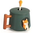 thumbnail image 1 of 3D Cute Coffee Mug, Pattern Inside14oz Cup with Opening Lids, 1 of 5
