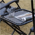 thumbnail image 5 of 2 Pack Folding Zero Gravity Chairs with Side Table, Outdoor Recliners with Cup Holders and Pillows for Patio, Lawn, Poolside and Beach, Gray Steel Frame, 5 of 10