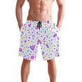 thumbnail image 2 of Colorful Symbol Pattern Mens Swim Trunks Quick Dry Board Shorts Breathable Fit Beach Shorts Swimwear, 2 of 8