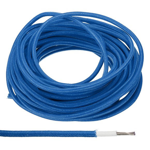 Uxcell 32.8Ft 18AWG High Temperature Electrical Flexible Silicone Cable Electronic Wire, Blue