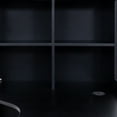 thumbnail image 4 of Lisonu Black L-Shaped Corner Computer Desk with Drawers, Bookshelf & Hutch: 2-in-1 Study Modern Style Table, Large Workspace for Home Office, 4 of 14