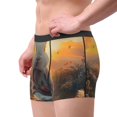 thumbnail image 2 of Balery Flower Meditating Rabbit Calzoncillos bóxer para hombre, ropa interior de algodón suave y transpirable con cinturilla de nailon-XX-Large, 2 of 5