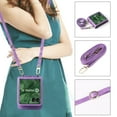thumbnail image 3 of Dteck Case with Front Screen Protector for Motorola Razr 2025/2024,Shockproof Leather Wallet Case with Card Holder Crossbody Detachable Lanyard Strap Cover for Motorola Razr 2025/2024,Purple, 3 of 5