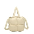 thumbnail image 1 of Pillow Shopper Bag Puffy Bolso Hombro Puffer Tote Acolchado para Mujer, 1 of 9