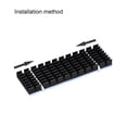 thumbnail image 4 of Uxcell M.2 Aluminum Heatsink Kit 70 x 22 x 6mm Slotted Design Black with Silicone Thermal Pads for 2280 SSD, 4 of 4
