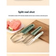 thumbnail image 6 of Kitchen Gadget Watermelon Cutter Stainless Steel Melon Slicer Fruit Clip Blocker Multi-Functional Household Fruit Divider, 6 of 10