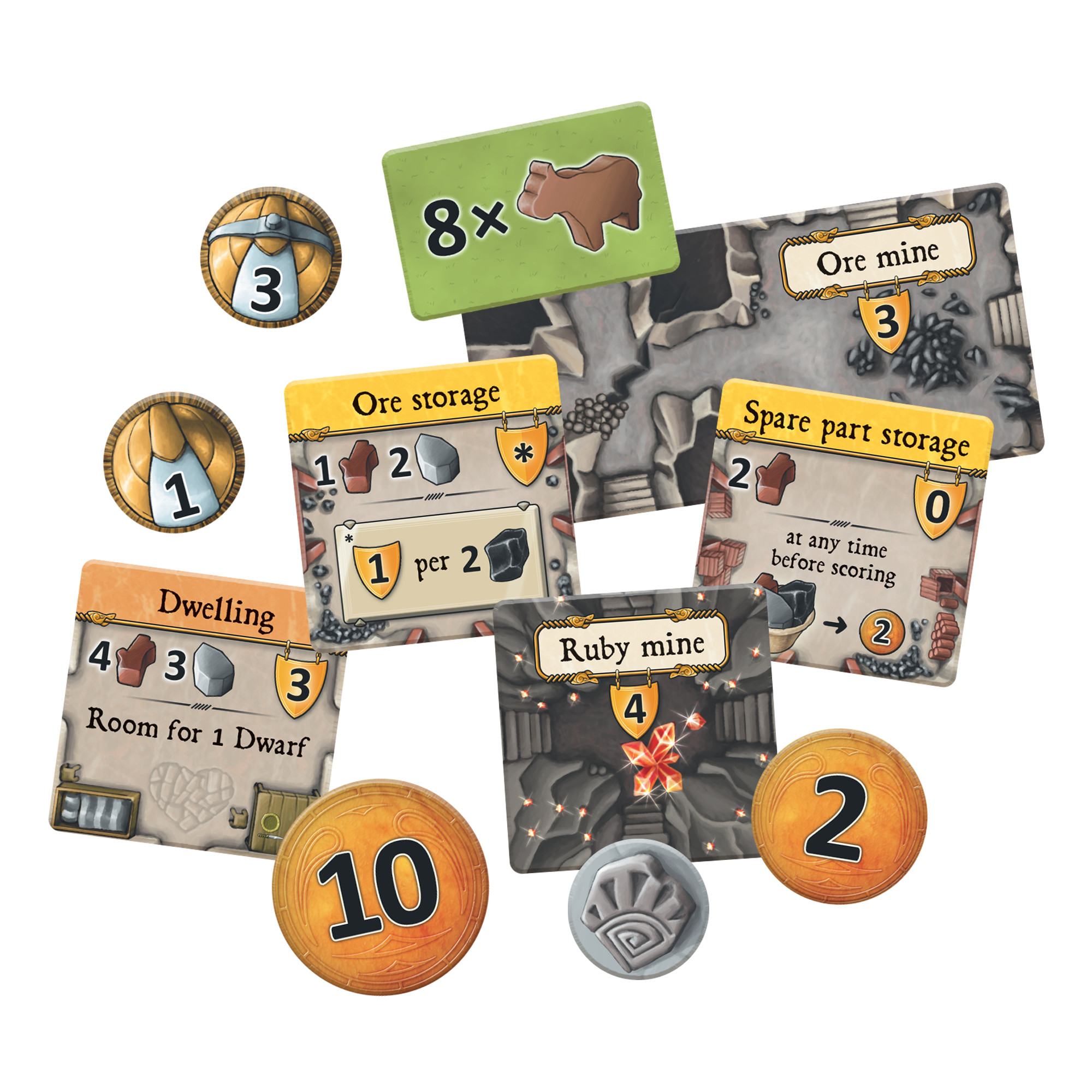 Caverna: The Cave Farmers Strategy Board Game for ages 12 and up, from Asmodee - image 5 of 5