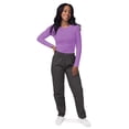 thumbnail image 4 of Sivvan Uniformes Médicos Para Mujer - Camiseta Cómoda De Manga Larga - S8500 - Lavanda - Xs, 4 of 5