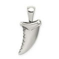 thumbnail image 3 of 925 Sterling Silver Polished Shark tooth Shaped Pendant, 3 of 5