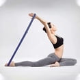 thumbnail image 3 of Correa de yoga Banda elástica con hebilla de anillo de metal ajustable | Estiramiento físico para yoga, pilates, 3 of 5