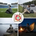 thumbnail image 6 of Leaf Vintage Foldable Seat Cushion for Bleachers, Stadium Seats, Camping & Outdoor Events, Portable Lightweight Pad with Carabiner, 6 of 6