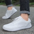 thumbnail image 6 of UDAUDU Walking Shoes Women Orthopedic 2026 Comfortable Lace-up Sneakers Arch Support Breathable Non Slip Slip On Tennis Running Shoes White US 7, 6 of 9
