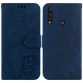 thumbnail image 2 of Compatible with Motorola Moto G8 Power Lite Embossed Cute Tiger Flip Folio Wallet Case Card Pocket Holder Cover, 2 of 5