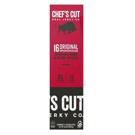 Chef's Cut Original Smokehouse Beef/Pork Meat Stick, 16 ct./1 oz.