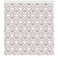 thumbnail image 3 of Ambesonne French Shower Curtain, Taupe Colored Damask, 69"Wx84"L, Taupe White, 3 of 3