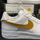 thumbnail image 4 of Ni&ke Air Force 1 Low White (Mustard Custom Painted Swoosh) SC-#50W, 4 of 6