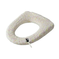 CASAFUN Toilet Seat Warmer, Elongated Toilet Seat Cover, Padded Toilet Seat Cushion, O-shaped Washable or Portable Toilet Lid Tank Cover