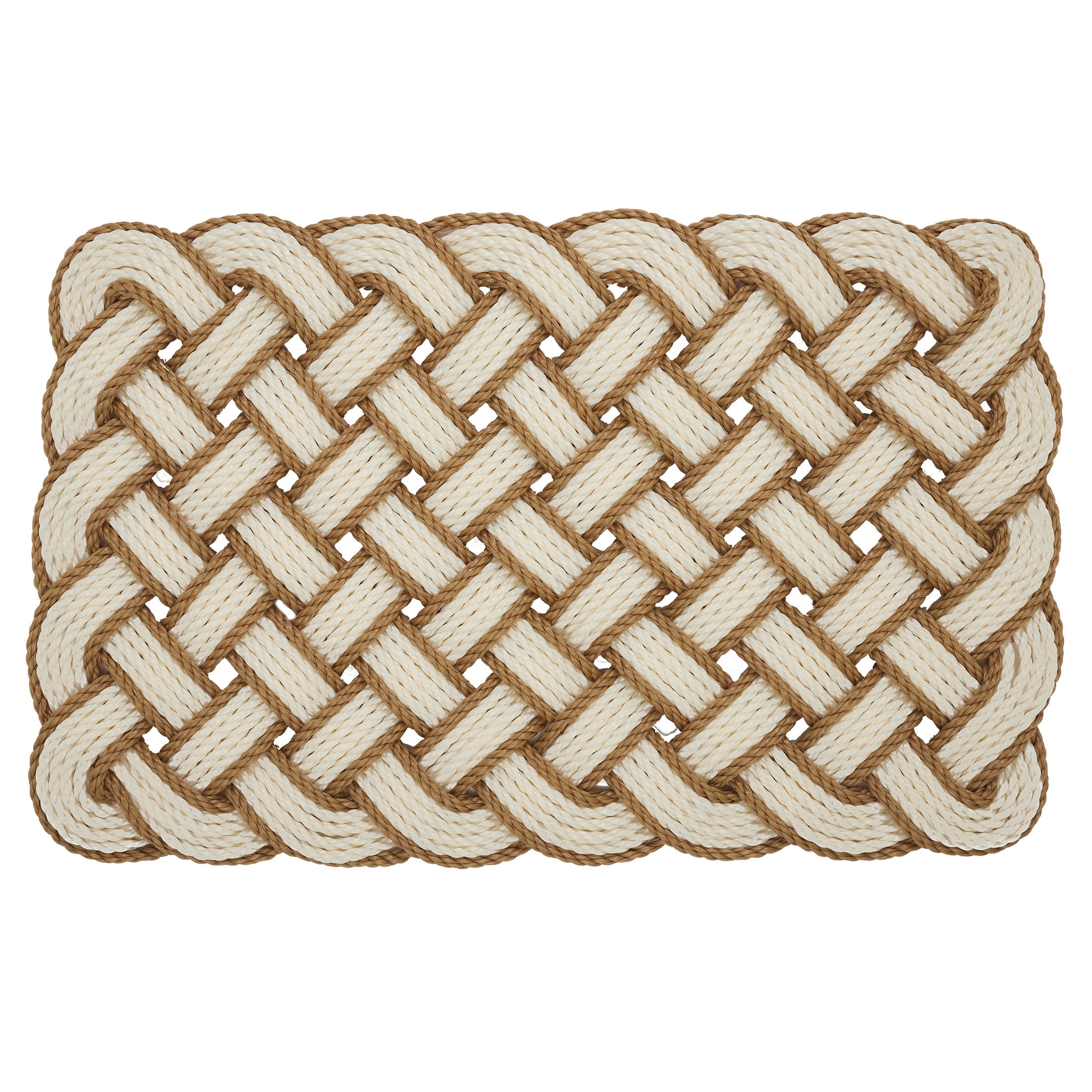 Mainstays Woven Pretzel Knotted PVC Outdoor Doormat, 18