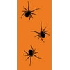 Pack of 120 Orange Halloween Black Spider Swankies Hanky Pocket Facial Tissues