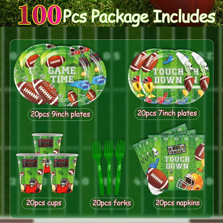 Party City Zombies 3 Tableware Kit for 8 Guests Birthday Party Supplies