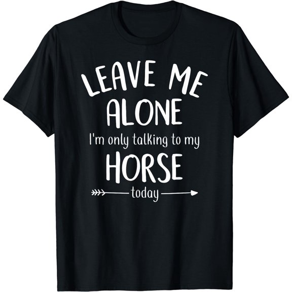 Funny Horse Shirt For Teens Women Girls Horse Lovers T-Shirt Black X-Large