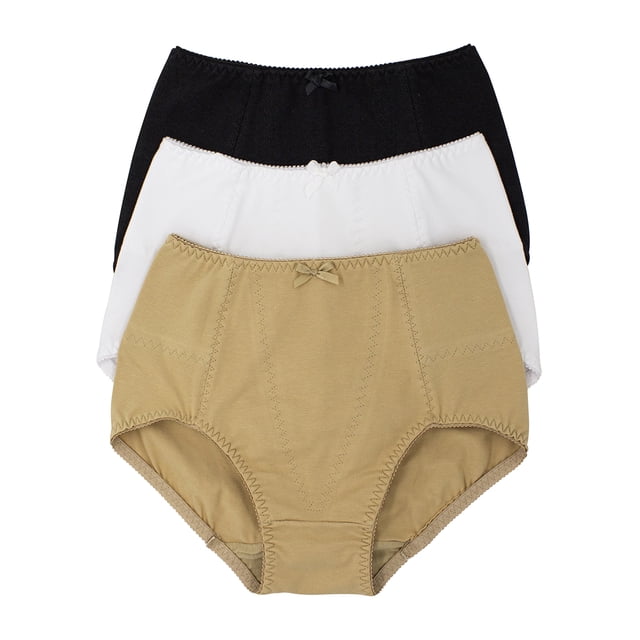 Paquete de Pantaletas tipo Faja Gota de Rocío Modelo 2700, Estilo Faja pantaleta, Colores Básicos