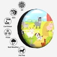 thumbnail image 6 of Kll Farm Animals 3 Tire Cover,Universal Wheel Tire Cover For Trailer, Rv, Suv, Truck,Camper And Many Vehicle,(14 Inch), 6 of 7