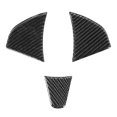 thumbnail image 2 of Decoración del volante, embellecedor interior del volante de fibra de carbono de 3 piezas Embellecedor del panel del volante Características de vanguardia, 2 of 9