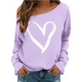 thumbnail image 2 of MuXiKeJi Clothes Valentines Shirt for Women Romantic Love Heart Bow T-Shirts Valentine Day Lover Tee Tops, 2 of 4