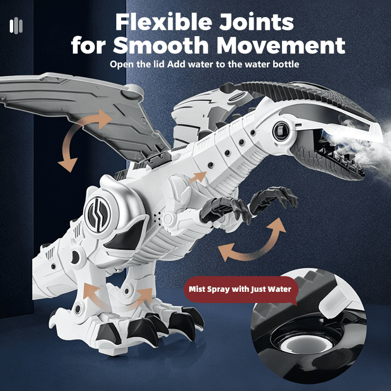 HNZENBW  Dinosaur Robot Toy,Electric T-Rex with Walking,Spray Feature,Dinosaur Egg ,LED Lights & Realistic Roar,Gift for Boys Girls