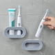 thumbnail image 1 of Organizador de baño autoadhesivo de pared de 2 piezas para cepillo de dientes, 1 of 5