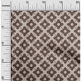 thumbnail image 1 of oneOone Cotton Cambric Brown Fabric Floral & Tiles Moroccan Sewing Craft Projects Fabric Prints By Yard 42 Inch Wide, 1 of 4