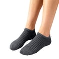 thumbnail image 2 of Sales Today No-Show Socks Under $2 GIJNRIUIUA Dark Gray No-Show Socks Womens Cotton Ankle Socks Cut Socks for Women No Show Socks Casual Socks Non Flat 1Pairs Crew Socks, 2 of 4