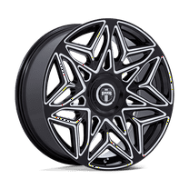 24x9 DUB DC274 Anomaly Gloss Black Milled Wheel 5x115/5x120 (38mm)