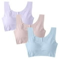 thumbnail image 1 of Comfortable And Elastic Women's Sports Bra With Bra Daily Bra 3PC, 1 of 9