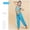 X-299Sky Blue, variant on YMNXA Kids Girls Outfits Sleeveless Halter Neck Tassels Top And Mesh Pants Stylish Comfortable Dance Sets For Stage Performance,Blue,11-12 Years