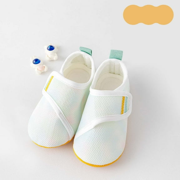 LIUYUNNN Solid Color Shoes with Grip Slipper First Slippers Boys toddler on shoes 5 Boys Girls Four Seasons Outfits