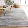 thumbnail image 3 of SAFAVIEH Rag Robynne Striped Cotton Area Rug, Grey/Multi, 6' x 9', 3 of 12
