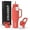 Crimson Red, variant on Coldest Tumbler with Handle and Straw Lid, 3 Lids Insulated Shaker Water Bottle Gifts for Women Him Her, Limitless Collection (46 oz, Pink Reflect)
