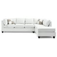 thumbnail image 4 of Glory Furniture Malone Sectional Sofa with Ottoman, Pure White, 4 of 7