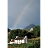 Sugarloaf Mountain Glengarriff Co Cork Ireland - House with A Rainbow & Mountain in The Distance Poster Print by The Irish Image Collection, 24 x 36 - Large